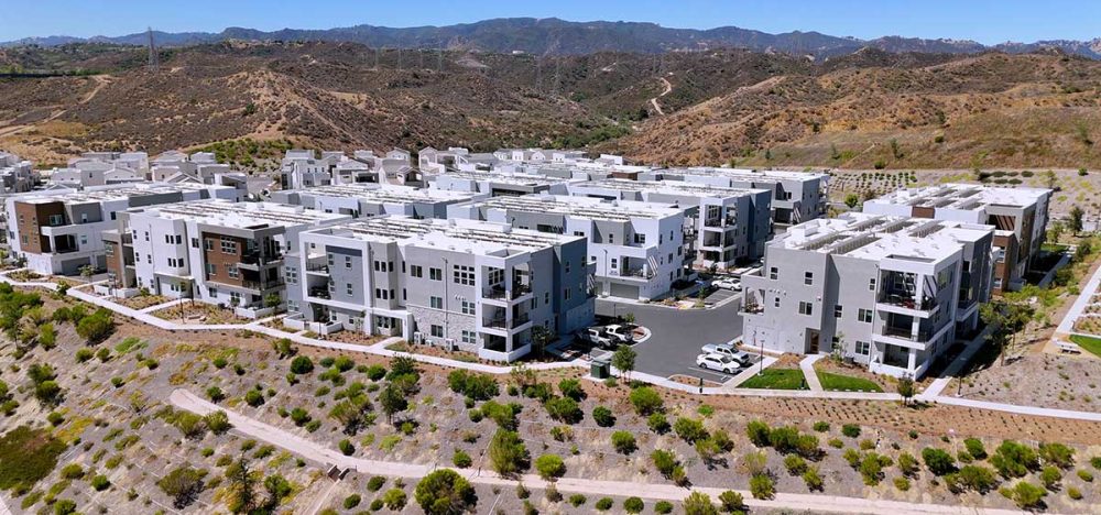 Aerial of Element Flats in FivePoint Valencia
