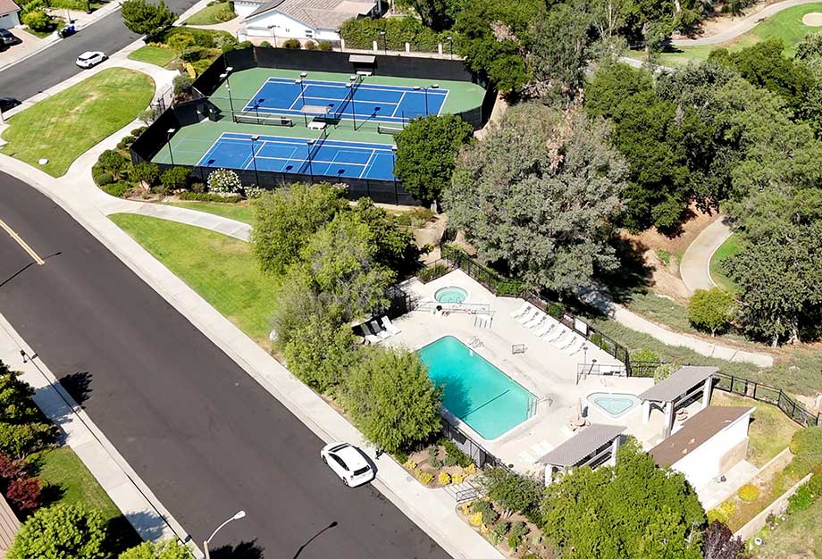 Aerial of Vista Ridge HOA Recreation Area