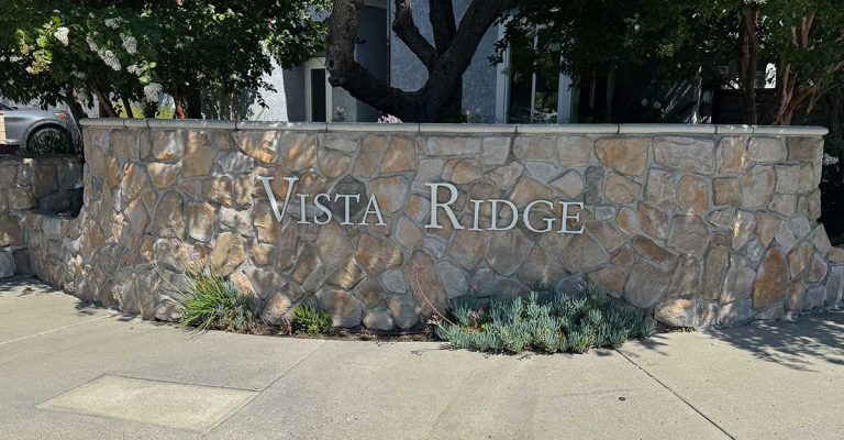 Vista Ridge Community Sign