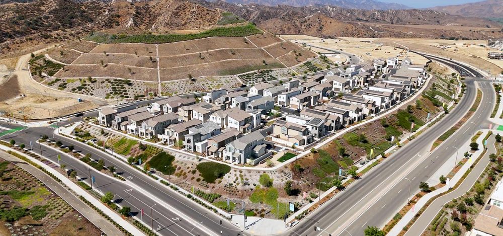 Aerial View of Completed Solaire Neighborhood