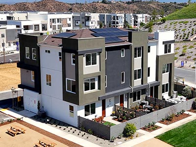 Aerial of Iris Townhomes