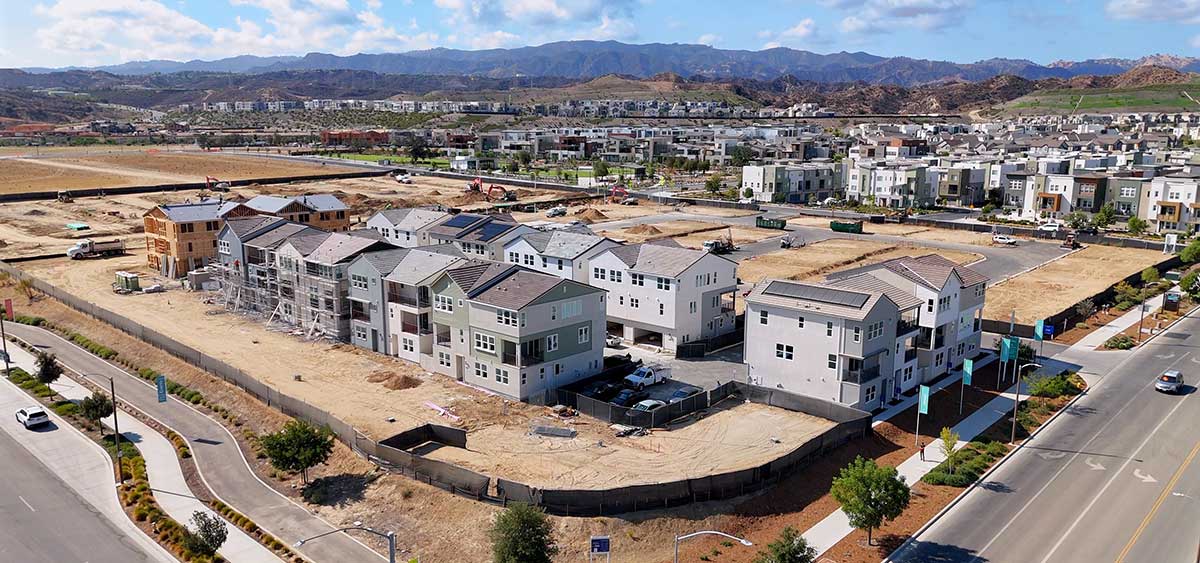 Aerial View of Jewel Neighborhood in Valencia, CA - Sept, 2025