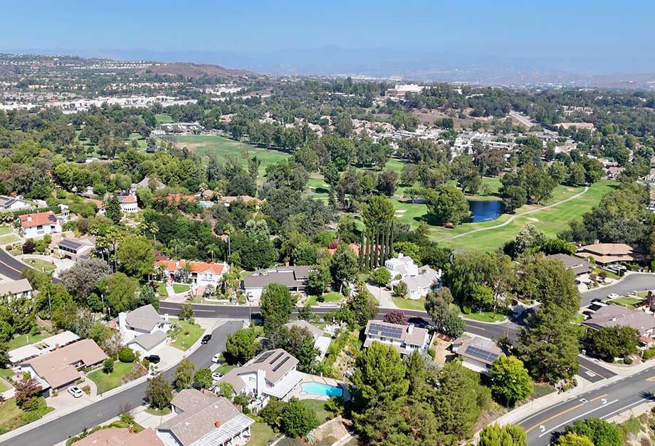Homes in Vista Ridge Overlooking Vista Valencia Golf Course
