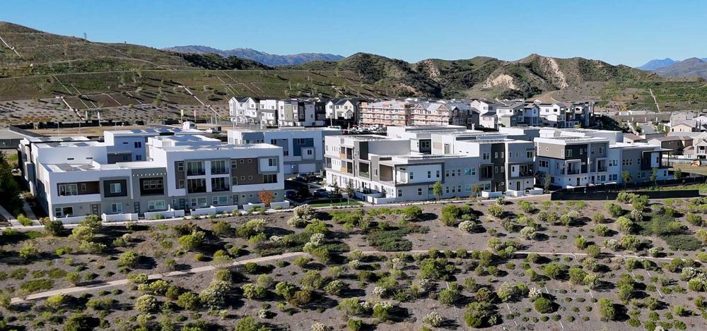 Aerial View of the Outlook Townhomes Dec 2025