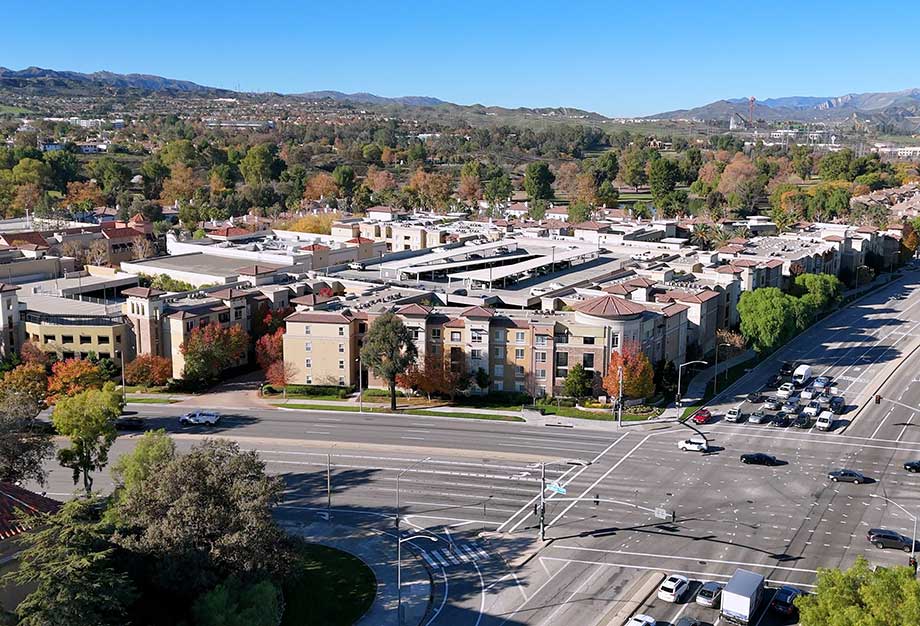 Aerial of The Madison Condos in Santa Clarita