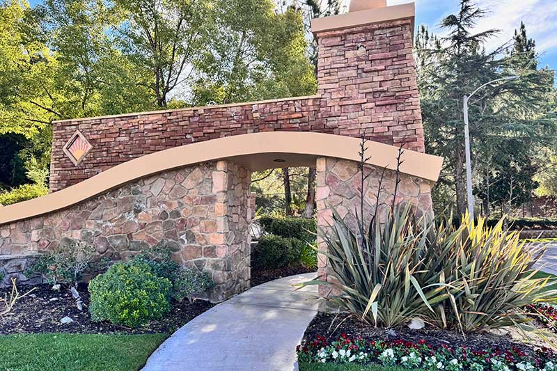 Pedestrian Arched Entrance to Sunset Heights
