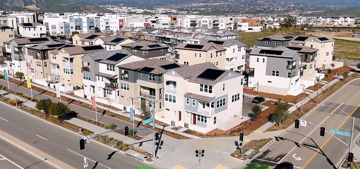 Aerial View of Coral Neighborhood in Valencia FivePoint