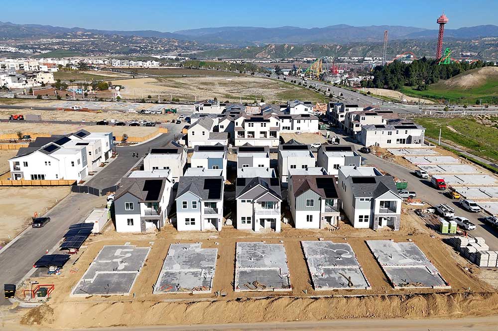 Aerial of the Sapphire Homes in Early 2026