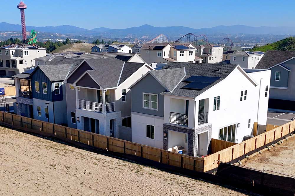 Front Elevation of Sapphire Model Homes in FivePoint Valencia