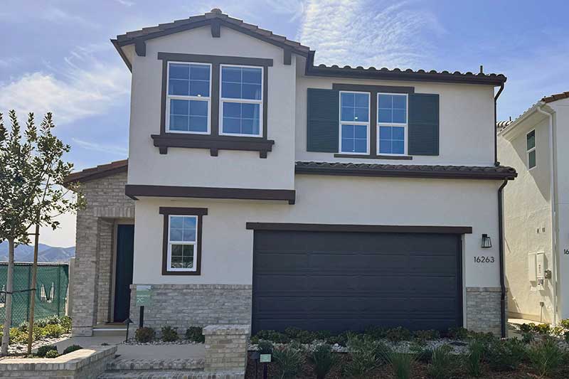 Front of Model Home 2C in Pelona Hills