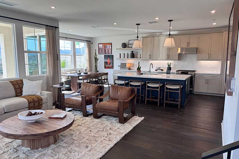 Open Living Space in Pelona Hills Model 2C