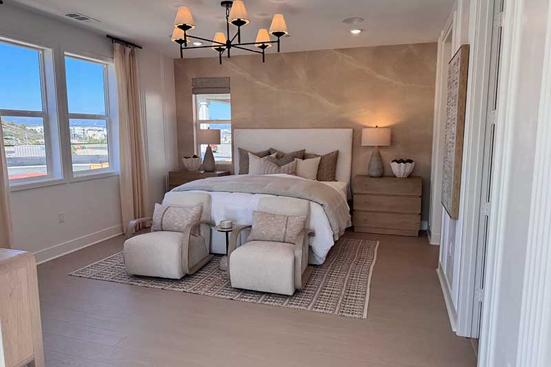 Primary Bedroom in the Sapphire Model Homes