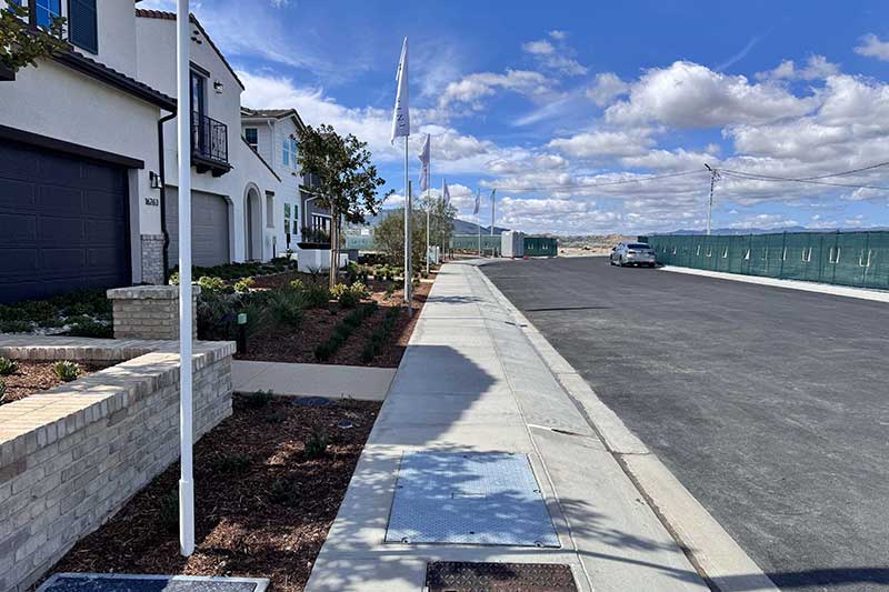Sidewalk in Pelona Hills