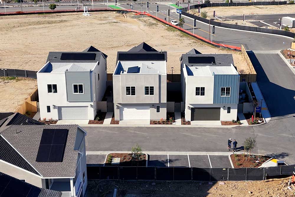 Three Model Homes in the Sapphire Neighborhood of Valencia CA