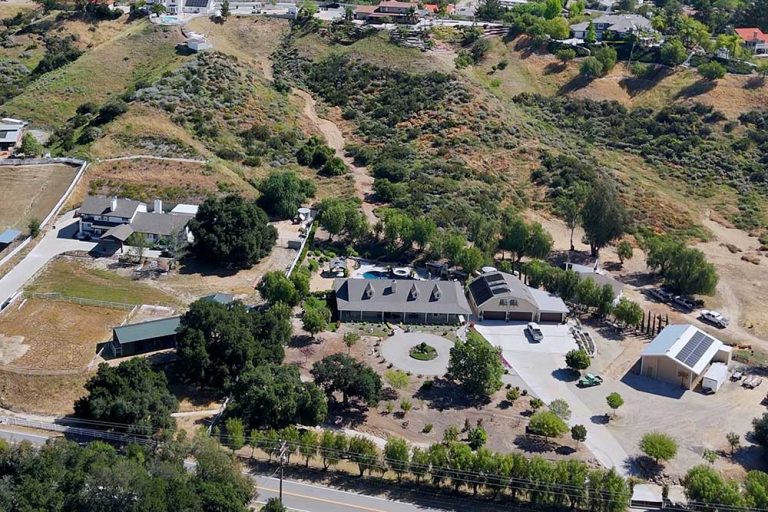 Aerial of Ranch Properties in Hasley Canyon