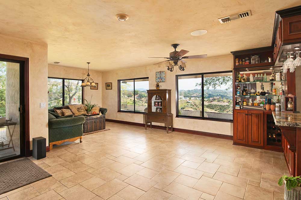 Family Room Windows at 30602 Hasley Canyon Road