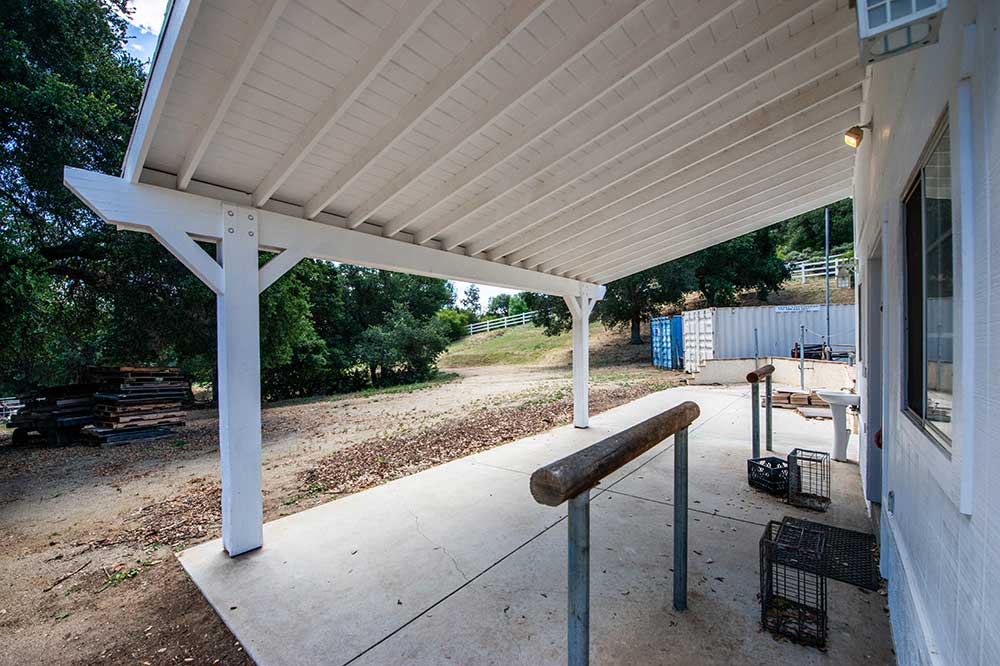 Outbuilding Porch at 30602 Hasley Canyon Road