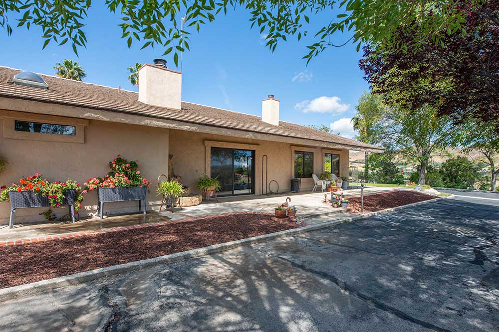 Rear of Home at 30602 Hasley Canyon Rd