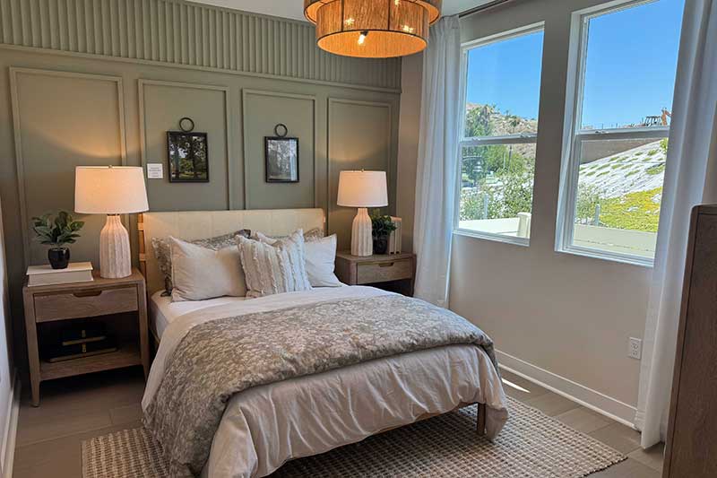 First Floor Bedroom in a Model Home in Sage at Sand Canyon