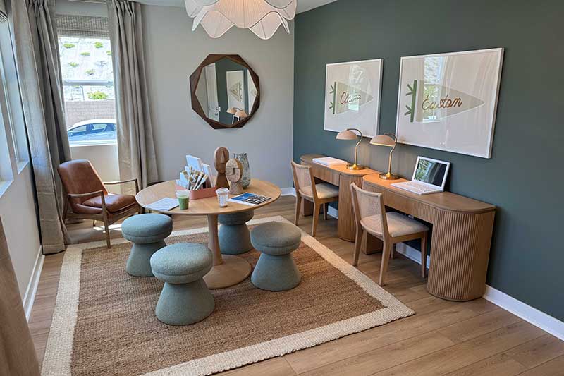 First Floor Den in a Model Home in Sage at Sand Canyon