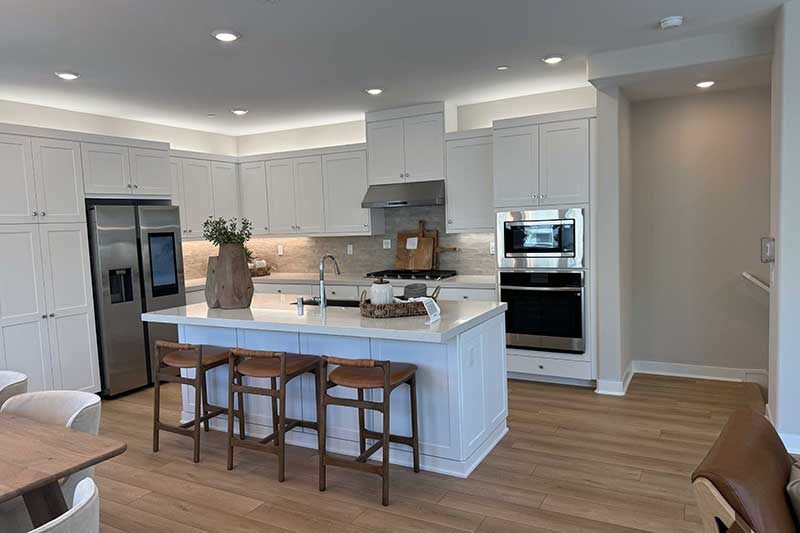 Kitchen in a Model Home in Sage at Sand Canyon