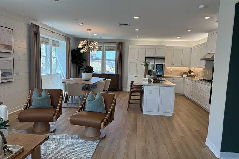 Primary Living Space a Model Home in Sage at Sand Canyon