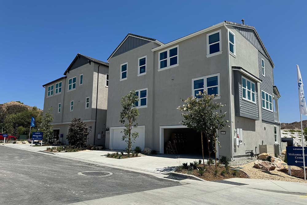 Rear Elevation of Homes in Sage at Sand Canyon
