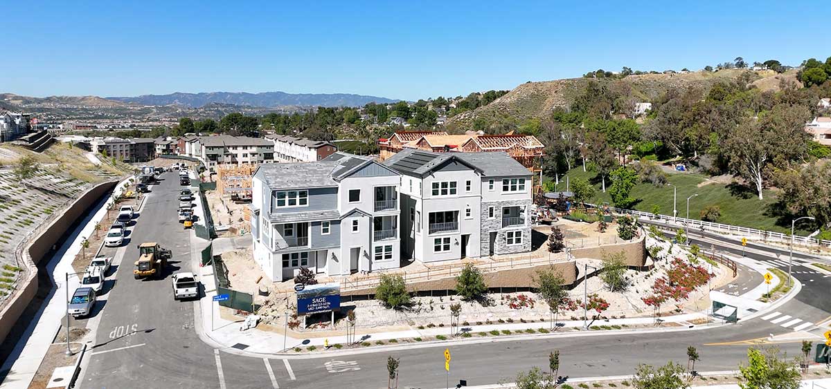 Unfinished Model Homes in Sage at Sand Canyon