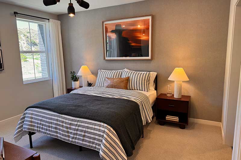 1st Floor Bedroom Wren Paired Model Home Plan 3
