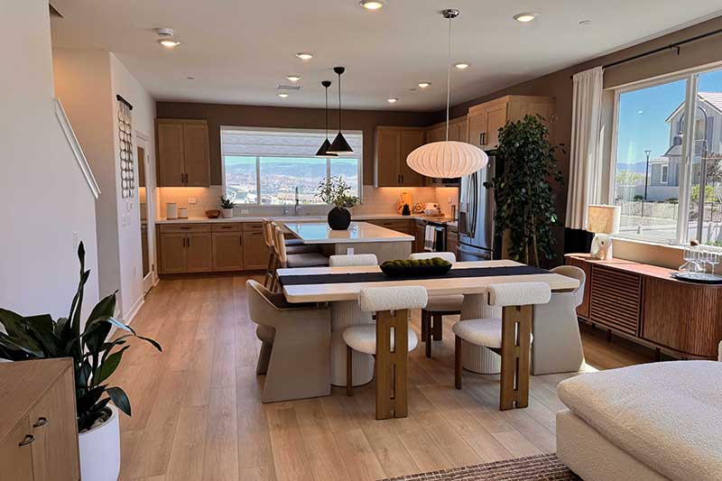 Dining and Kitchen in the Wren Paired Model Home Plan 4