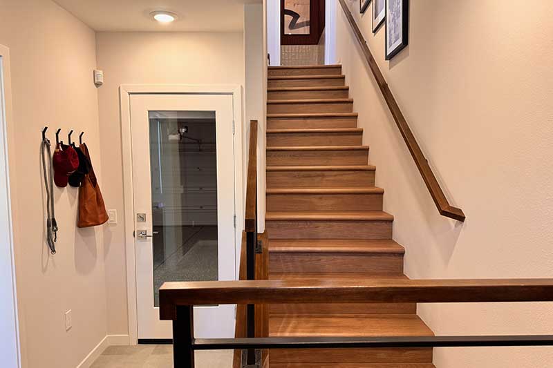 Entry and Stairs in the Wren Paired Model Home Plan 3