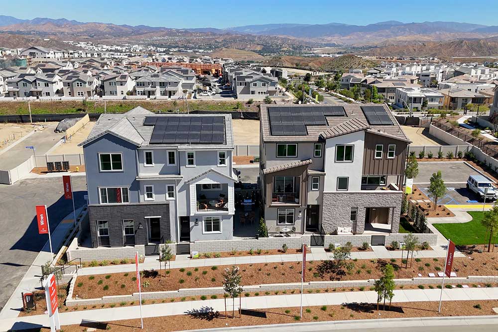 Model Homes in the Wren Neighborhood of FivePoint Valencia