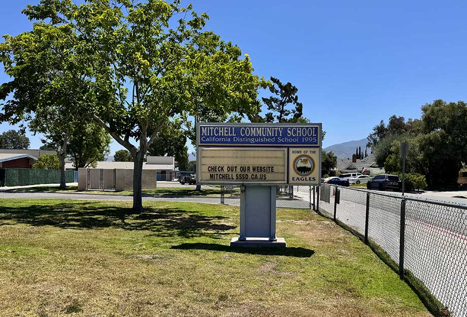 Signage at Mitchell Community Elementary School