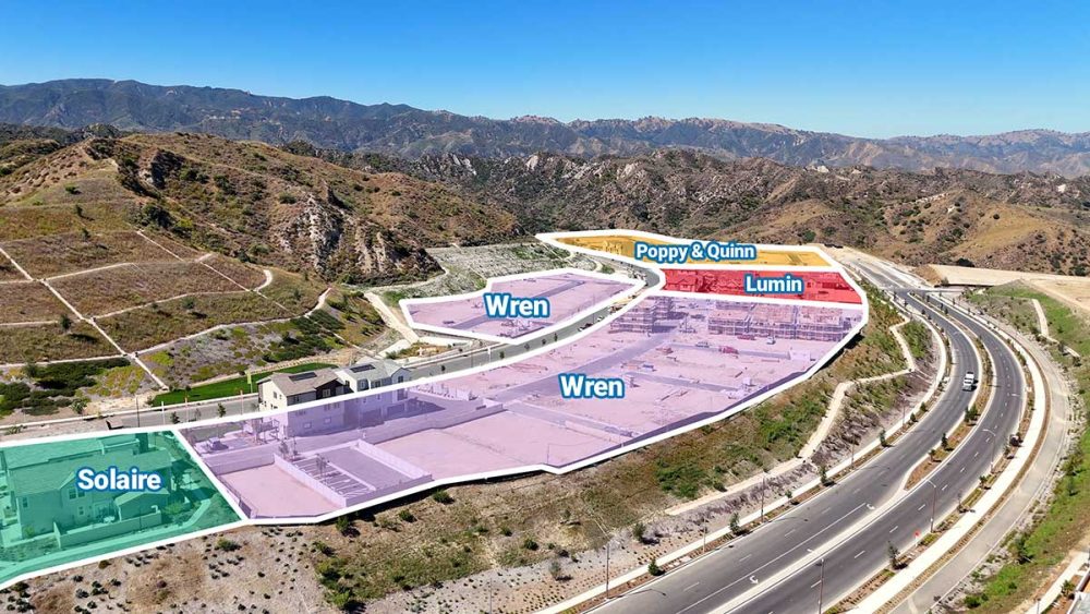 Wren, Lumin, Poppy, Quinn and Solaire Combined for One Neighborhood in FivePoint Valencia