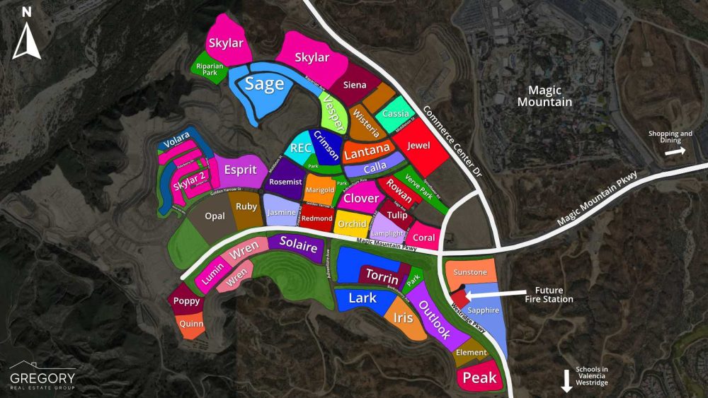 FivePoint Valencia Subdivision Map 2026