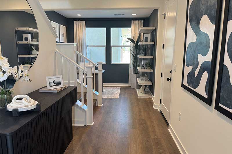 Entryway in a Lumin Model Home in Valencia CA
