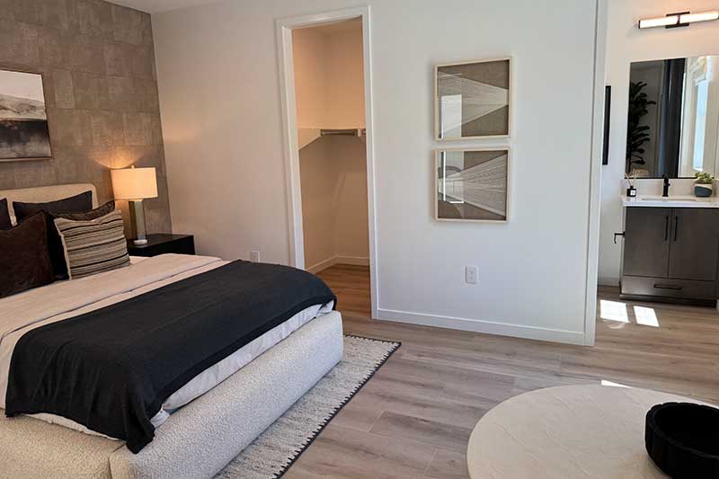 First Floor Bedroom in a Quinn Model Home in Valencia CA