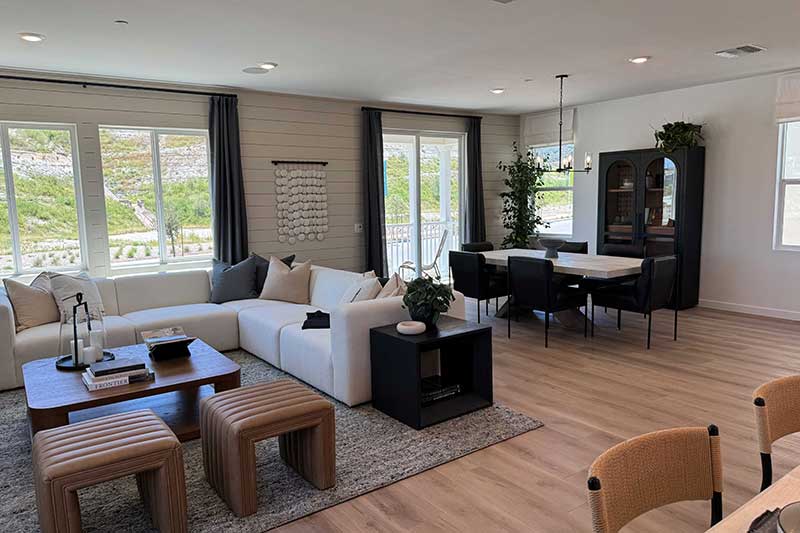 Great Room in a Quinn Model Home in Valencia CA