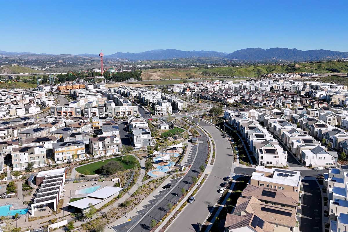 Aerial of FivePoint Valencia in 2026