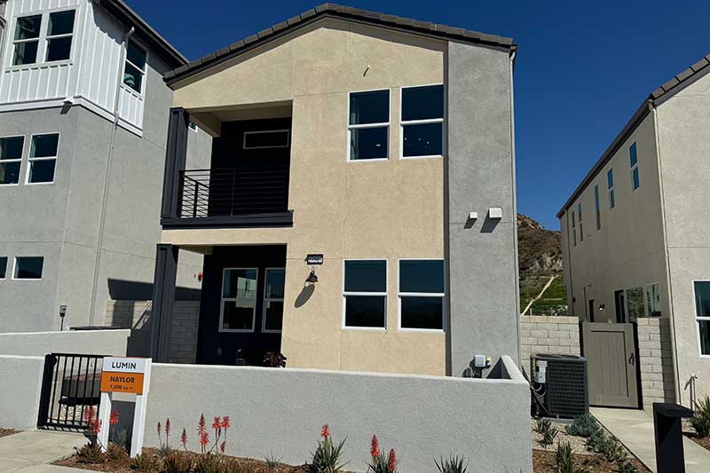 Naylor Model Homes in the Lumin Neighborhood of Valencia CA