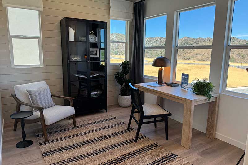 Office in a Quinn Model Home in Valencia CA