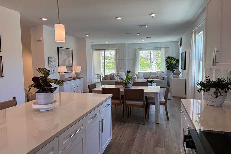 Open Concept Living Space in a Quinn Model Home in Valencia CA
